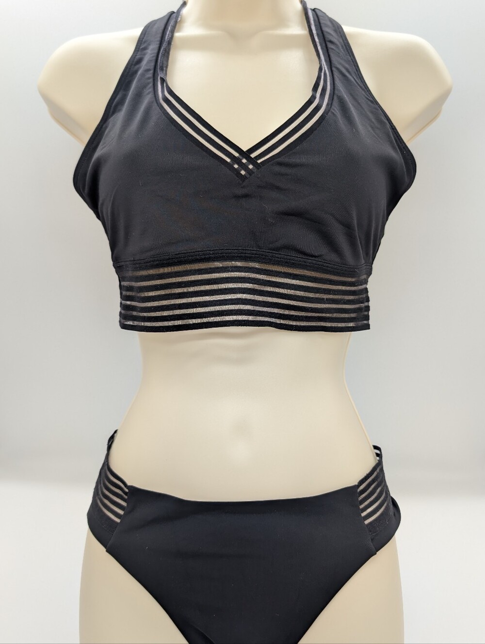 Lululemon Find Focus Bra Swim Top With Matching Bikini Bottoms